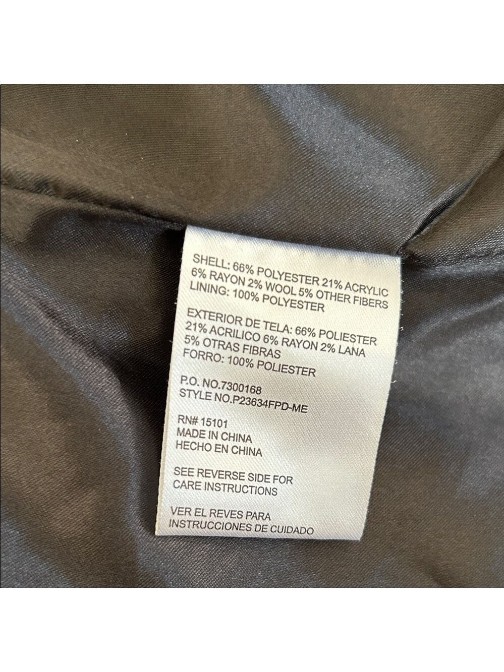 Pink Envelope Black and WhiteTweed Pea Coat size M - Picture 12 of 12